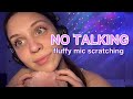 ASMR for background and studying - fluffy mic scratching