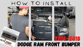 How to Replace 2014-2018 Dodge RAM Front Bumper - Super Easy, Step by Step (2019-2023 Classic 1500)