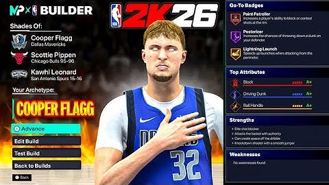 *NEW UPDATED* BEST PF BUILD ON NBA 2K26! THIS COOPER FLAGG BUILD IS AN ALL AROUND DEMIGOD!