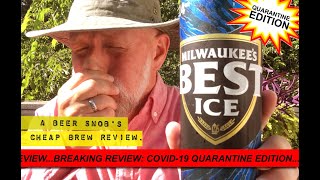 Milwaukees Best Ice Beer Review By A Beer Snobs Cheap Brew Review