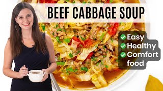 CABBAGE SOUP RECIPE WITH BEEF: Easy, Healthy Comfort Food For Cold Nights!