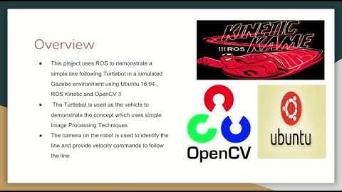 ENPM 808X : Final Project Presentation - Line Follower Turtlebot