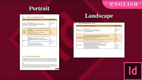 How do I make one page landscape and one page portrait in InDesign?