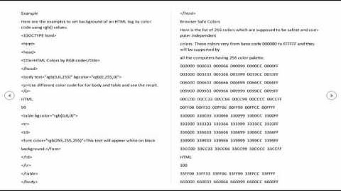 HTML Lesson 19 Colors