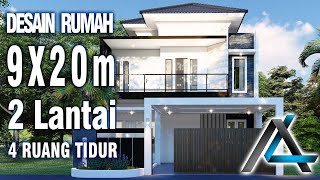 9 X 20 meter HOUSE DESIGN I Bandung – MODERN TROPICAL HOUSE DESIGN