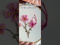 Step by step how I stitched cherry blossoms #embroidery #handmade #trending #shorts