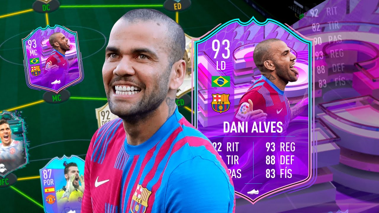 EL MEJOR MC DEL JUEGO? DANI ALVES 93 FUT BIRTHDAY REVIEW! FIFA 22 ULTIMATE TEAM