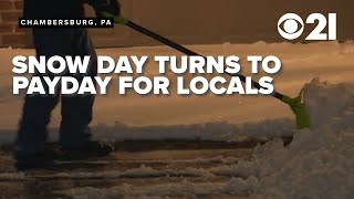 Plow Drivers, Kids Turn Snow Day Into Payday After Winter Storm Blankets Chambersburg