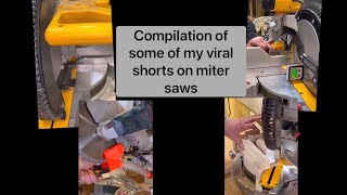 Compilation video of some of my viral shorts on the mitersaw