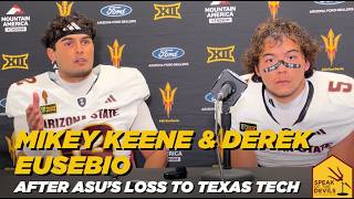 ASU QB Mikey Keene and WR Derek Eusebio on the 53-25 loss to Texas Tech