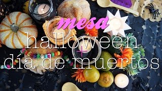 Cómo decorar una mesa para HALLOWEEN y DÍA DE MUERTOS - Hermosa y sencilla