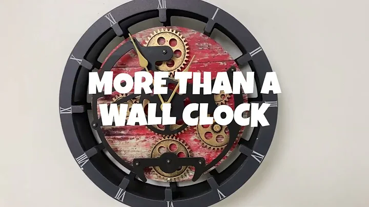 WALL CLOCK 10 INCH WITH REAL MOVING GEARS
