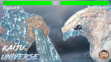 Frozen War ! Godzilla vs Behemoth with healthbars | Roblox