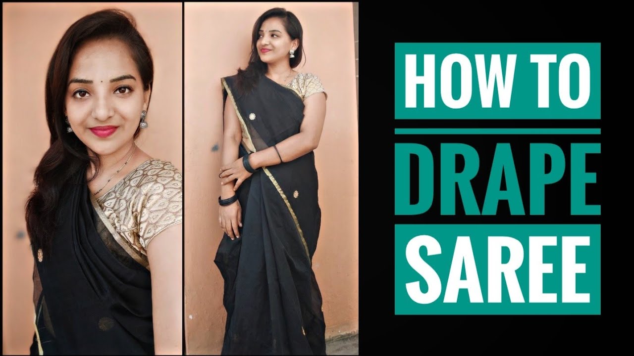 How To Drape Saree Very Easily For Beginners Aswini Telugu
