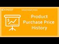 Product Purchase Price History