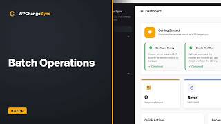 Batch Operations — WPChangeSync