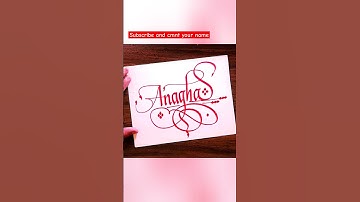 Anagha Name ✍️ #love #like #subscribe