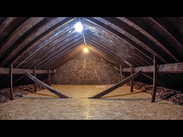 Installing attic floor over insulation