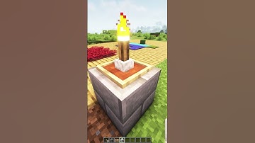 Build Torch Stand in Minecraft! #minecraft  #shorts #minecraftshorts