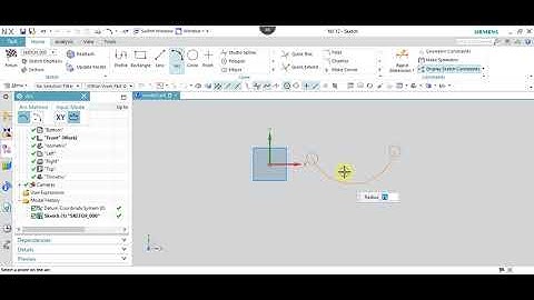 NX 12.0 Tutorial Tamil 05 : Arc | Sketch | NX | Unigraphics