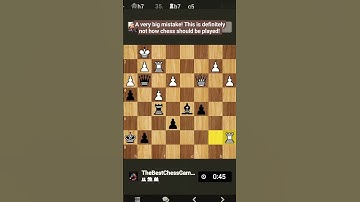 A very big mistake! This is definitely not how chess should be played! #chess #games #satranç #oyun