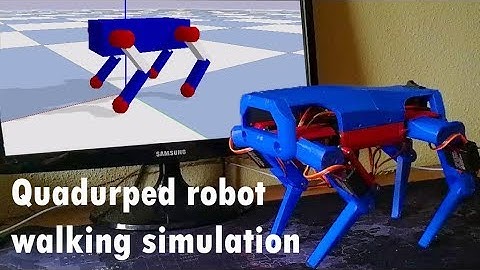 Pybullet quadruped robot simulation. Code available.