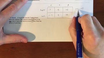 Rational Equation Word Problems - Buses Moving at Different Speeds Example
