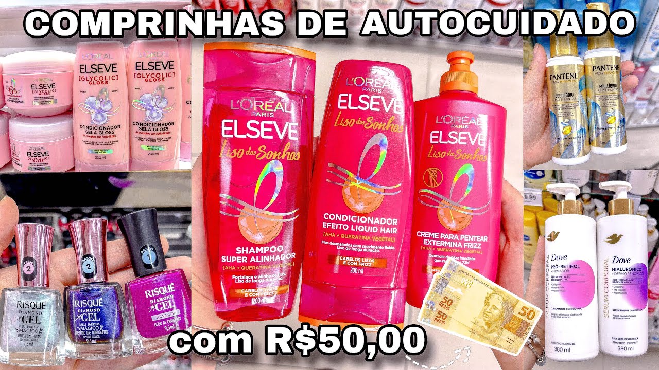 VLOG COMPRINHAS DE AUTOCUIDADO COM APENAS R$50,00🌸💰lojas rede