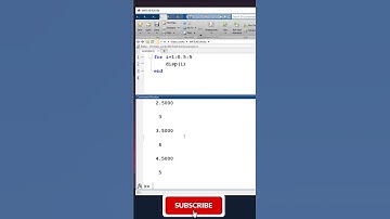 For loop & nested for loop in MATLAB | MATLAB Shorts 9 | #shorts