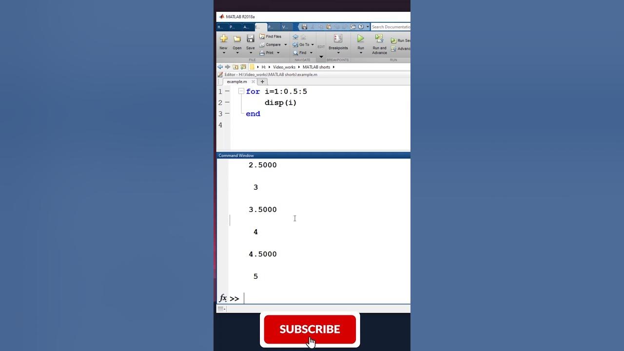 For loop & nested for loop in MATLAB | MATLAB Shorts Series 9 | #shorts ...