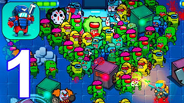 Space Zombie Shooter - Gameplay Walkthrough Part 1 Level 1-2 (Android,iOS)