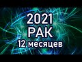 РАК 2021. ПРОГНОЗ НА 12 МЕСЯЦЕВ! КОГДА ЛОВИТЬ УДАЧУ? Гороскоп таро прогноз