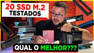 Testamos ( 20 MODELOS DE SSD M.2 ) ✅ pra ver QUAL o MELHOR Custo x Beneficio de 256 a 2TB