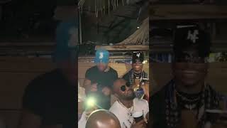 See 😱 The moment Chance the rapper meets Oxlade for the first time with headie one in Ghana
