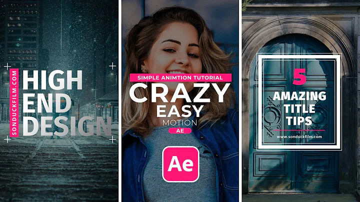 5 Simple Animations in After Effects Tutorial