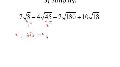 Adding and Subtracting Radicals
