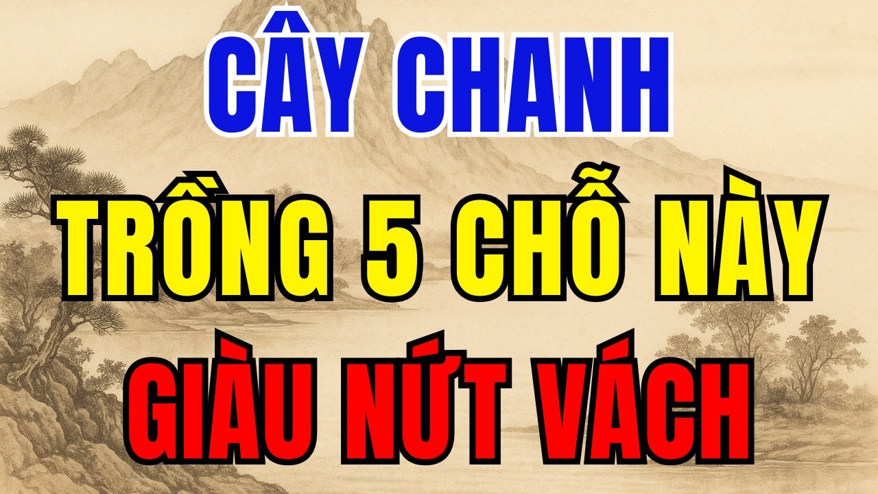 Cứ TRỒNG CÂY CHANH Ở Chỗ Này Để HÚT TÀI LỘC – Tiền Vàng Kéo Vào Ầm Ầm, Đổi Đời Giàu Nứt Vách!
