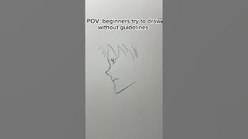 POV: beginners try to draw without guidelines