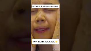 Day-18/30 of Natural Face Packs| Besan Pack for DRY SKIN ?✅ glowingskin shorts besan challenge