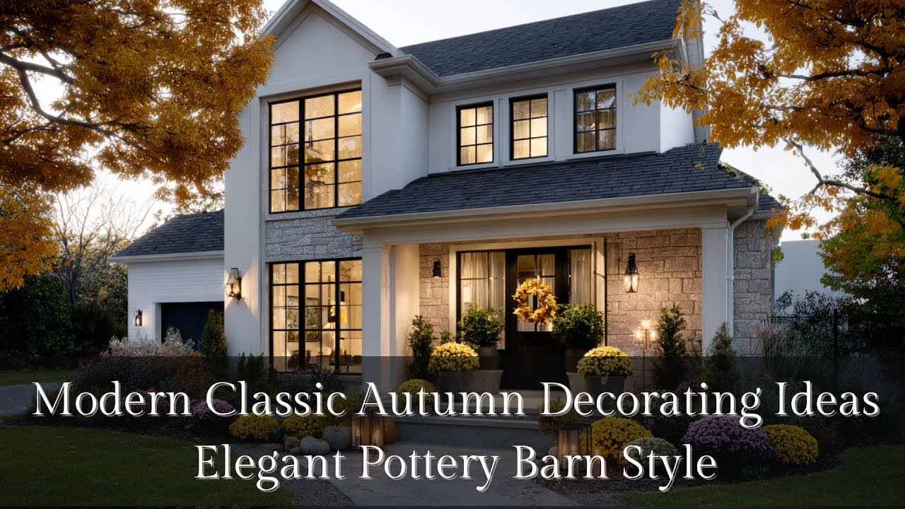 🍂Современные классические идеи осеннего декора | Элегантный стиль Pottery Barn