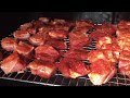 How To Cook Pork Belly Burnt Ends | On The 270 Smoker | Using The Wright Rub &amp; Peach Chipotle BBQ