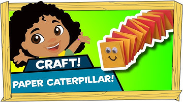 Kid Crafts: Paper Caterpillar - Darwin and Newts