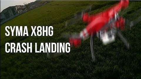 SYMA X8HG Crashed!!! - Paddy Field Crash