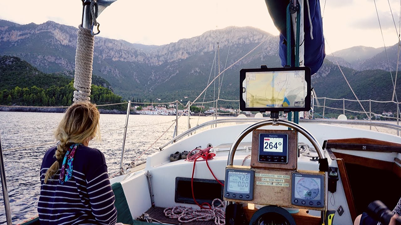 Giving A Tour Of Our Small Sailboat Home To Some Very Special Guests:  Sailing Greece