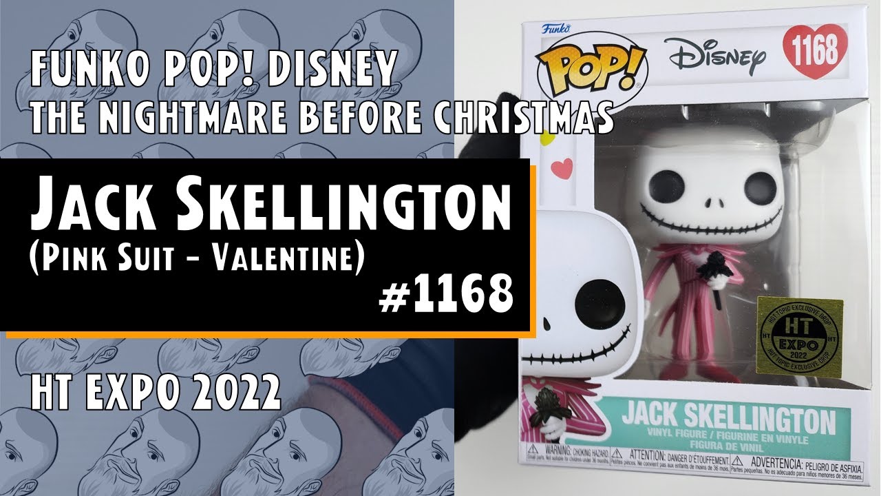 FUNKO POP JACK SKELLINGTON Pink Suit 1168 HT EXPO 2022 HOT TOPIC Valentines  Day