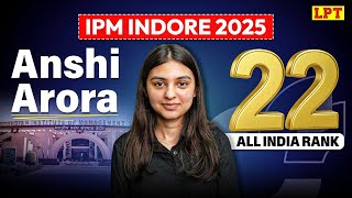 IPMAT Indore 2025:  Anshi Arora AIR 22 | IPM Indore 2025 Topper | Topper Interview screenshot 5