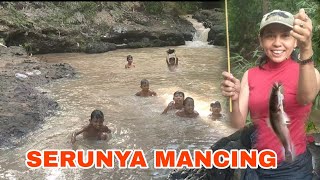 SERU‼️IKUT MANCING DI SUNGAI DEKAT RUMAH‼️ DAPAT LELE ,UDANG DAN WADER