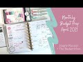 💸 April 2021 Budget Planner Set-Up 💸 // @The Budget Mom + @The Happy Planner
