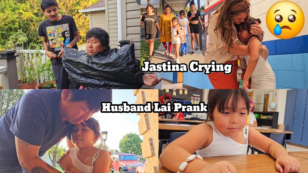Prank To Daddy 😡Jastina ko Hand Broke Bho/Jastina Cry When She See Her Old Teacher 😢/Open House.