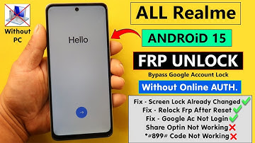 All Realme Android 15 Frp Unlock/Bypass Without PC - Fix Relock FRP After Reset/Google Ac Not Login
